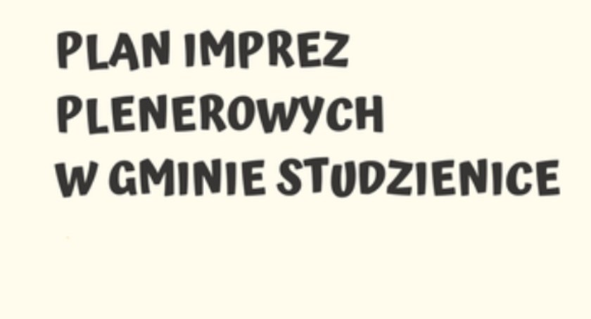 Imprezy plenerowe w gminie Studzienice