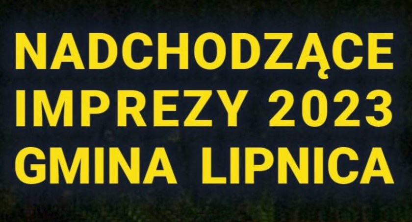 Imprezy w gminie Lipnica 2023