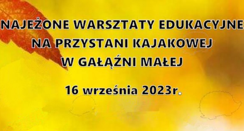 Najeżone warsztaty edukacyjne w Gałąźni Małej