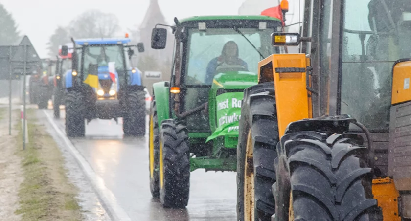 Uwaga na utrudnienia w ruchu. Na jutro zapowiadany jest protest rolników w Bytowie
