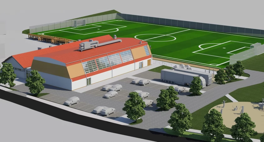 W Tuchomiu powstaje kompleks sportowo-rekreacyjny. Zobacz wizualizację