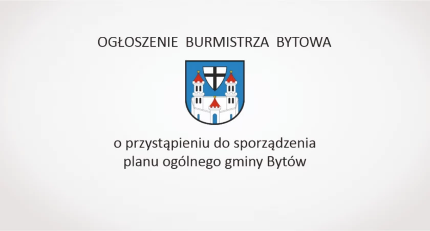 Ogłoszenie Burmistrza Bytowa 