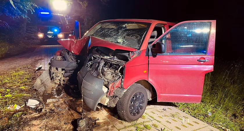 Auto rozbite, ale kierowcy brak