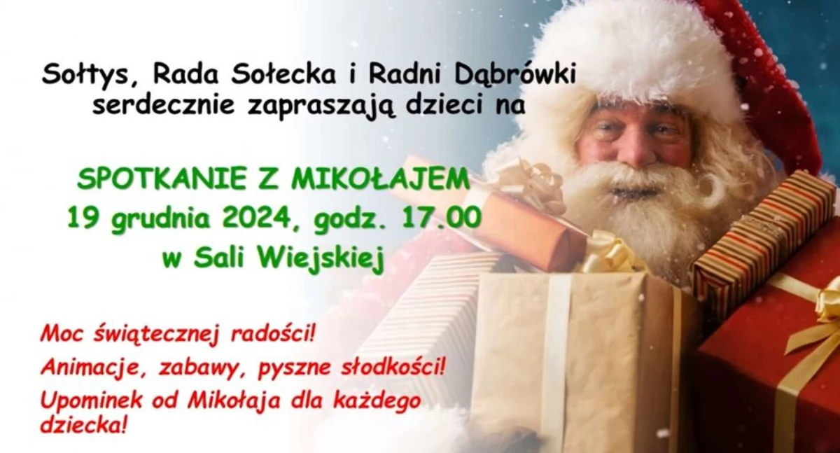 Spotkanie z Mikołajem w Dąbrówce