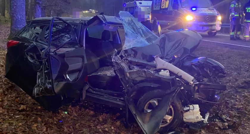 Niebezpieczny wypadek w Bożance. Dwie osoby w szpitalu