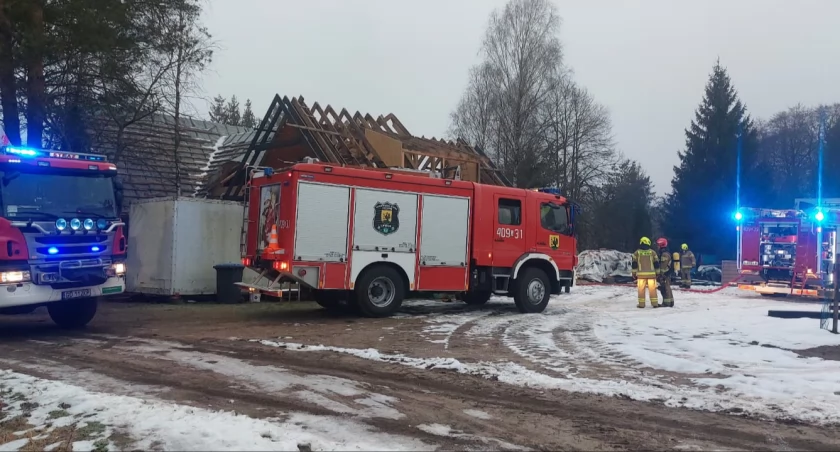 Pożar w Mogielu. Zapaliła się elewacja