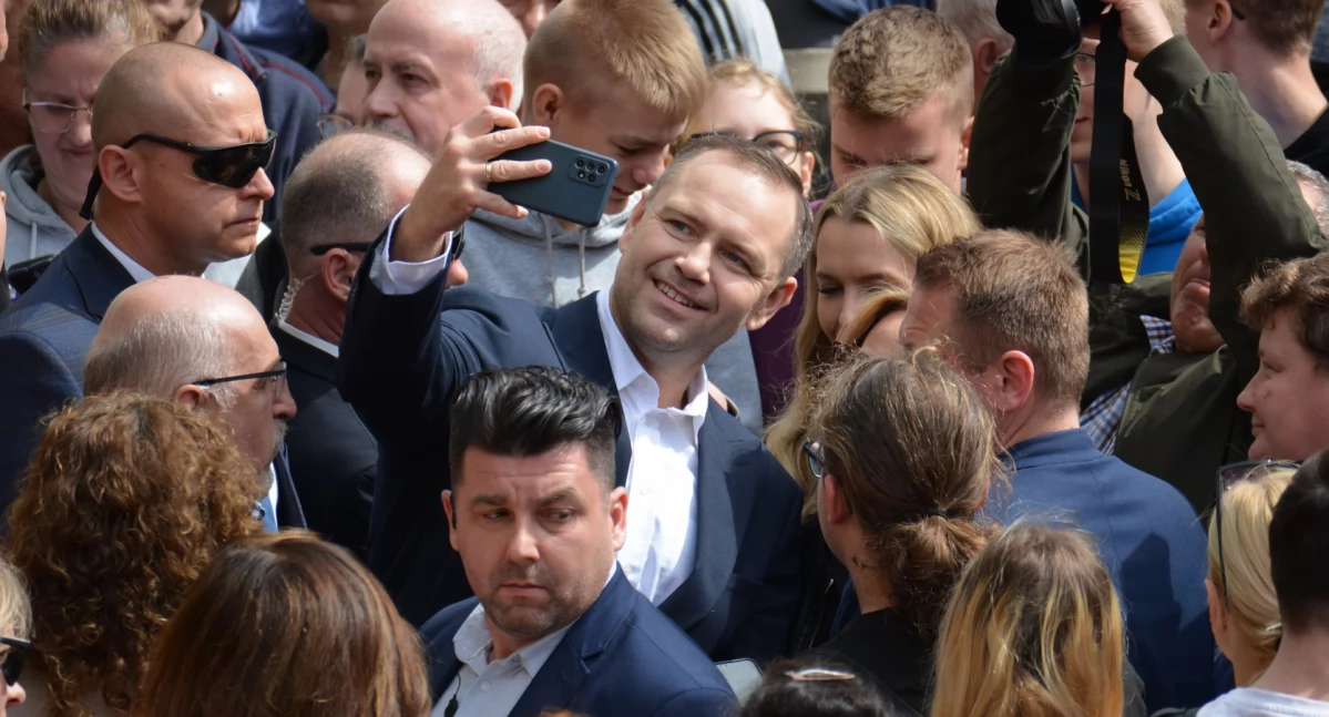 Wyborczy meeting Karola Nawrockiego w Bytowie