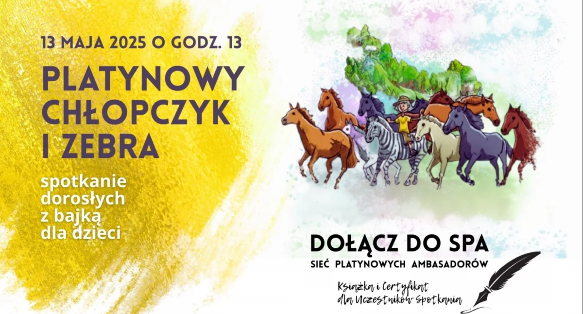 „Platynowy Chłopczyk i Zebra. Bajka o oswajaniu tego, co rzadkie