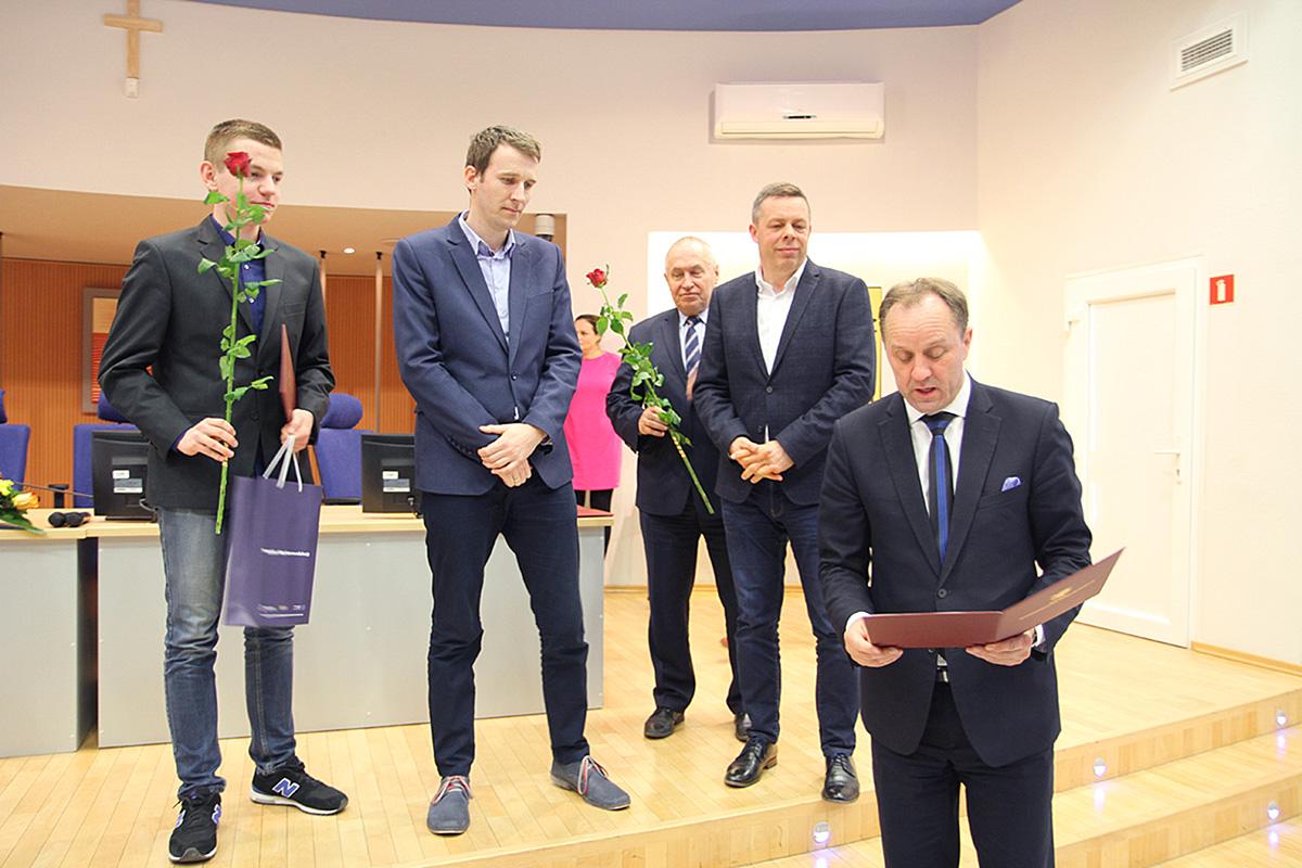 Grzegorz na podium