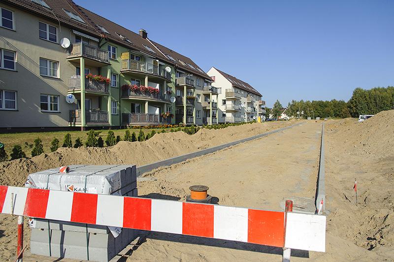 Ścieżka rowerowa na Bursztynowej
