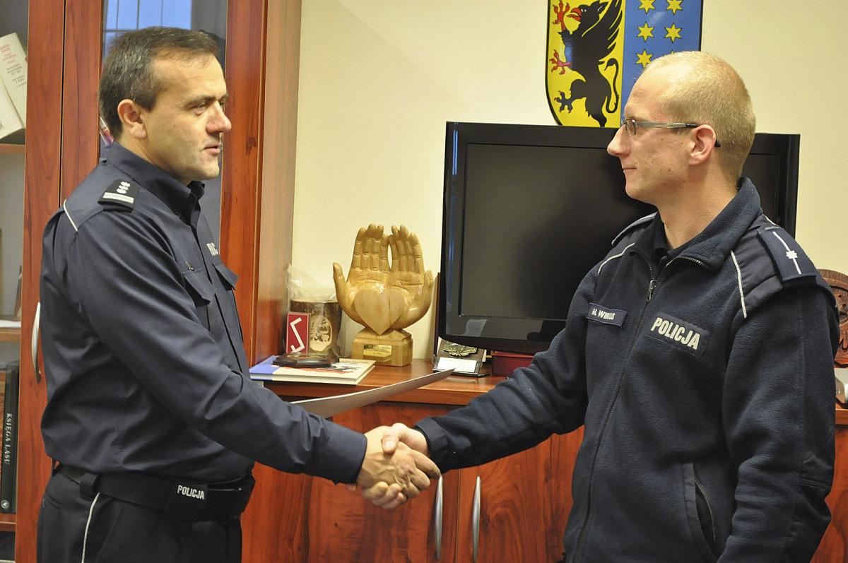 Złodziej złapany, policjant nagrodzony