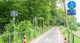 Nowe oznakowanie na ścieżce rowerowej w Bytowie