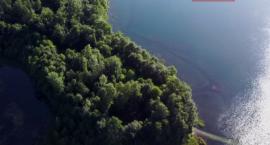Jezioro Jeleń z góry i spod wody