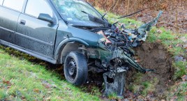 Wypadek pomiędzy Świątkowem a Świerkówkiem
