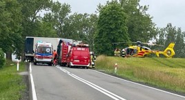Wypadek na drodze krajowej nr 20