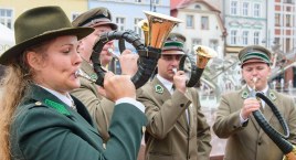 XXIII Pomorski Konkurs Sygnałów i Muzyki Myśliwskiej na bytowskim rynku