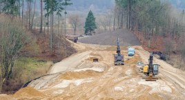 Na wiosnę trudności z przejazdem Lęborską. Największa inwestycja drogowa gminy Bytów w ostatnich latach na półmetku