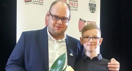 Kacper Zaworski w tym roku wziął już udział w trzech konkursach akordeonowych. Z każdego wrócił z nagrodą