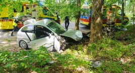 Wypadek nad jeziorem Jeleniem w Bytowie