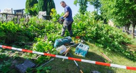 Nowe ogrodzenie cmentarza przy ul. Gdańskiej w Bytowie