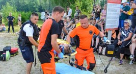 Akcja „Bezpieczne wakacje nad wodą” nad Jeleniem