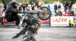 Sławomir Kożykowski na podium w niemieckim Allsted w wyczynowej jeździe na motocyklu