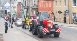 Bytów. Rolnicy wyjechali na ulice miasta