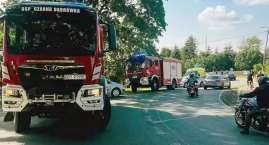 Motor wjechał do rowu w Czarnej Dąbrówce