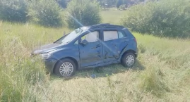 Uwaga wypadek! Droga w Suchorzu zablokowana