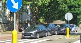 Kolizja pod Ratuszem. Dwie osoby w szpitalu