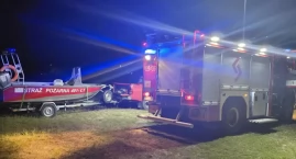 Nocna akcja w Kiedrowicach. Pusta łódka na środku jeziora