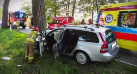 Wypadek pod Tuchomiem. Jedna osoba w szpitalu