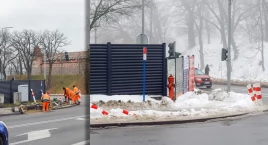 Słupki przetrwały tylko nieco ponad miesiąc