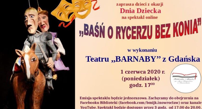 Biblioteka zaprasza na spektakl „Baśń o rycerzu bez konia”