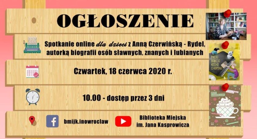 Autorka biografii dla dzieci spotka się wirtualnie z czytelnikami