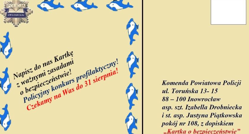 Kartka o bezpieczeństwie z ważnymi zasadami!