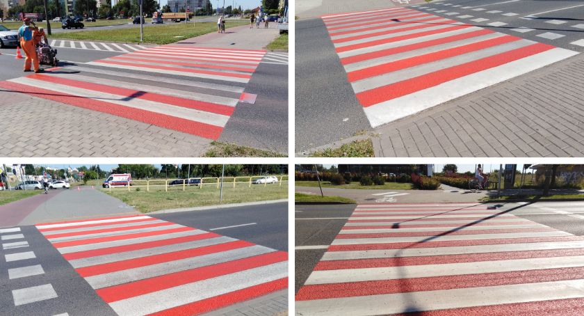 Malują przejścia dla pieszych