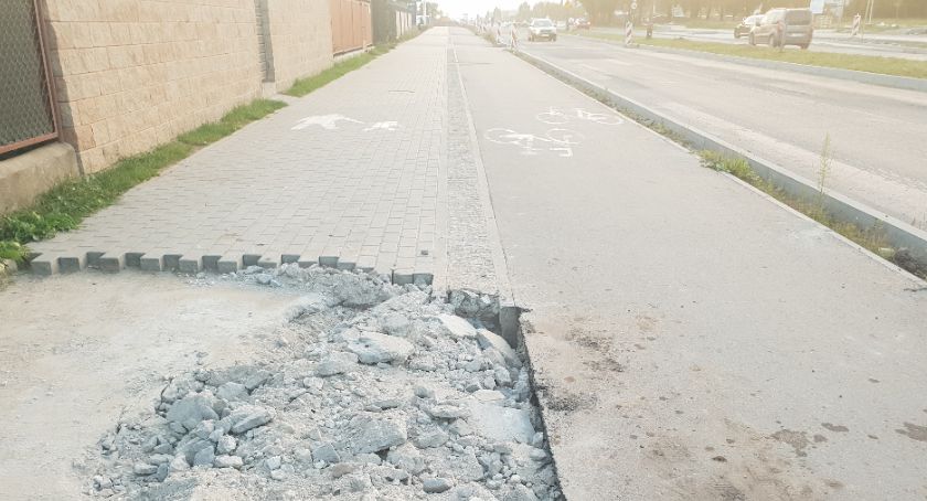 Radny pyta dlaczego rozbierają chodnik przy ul. Górniczej?
