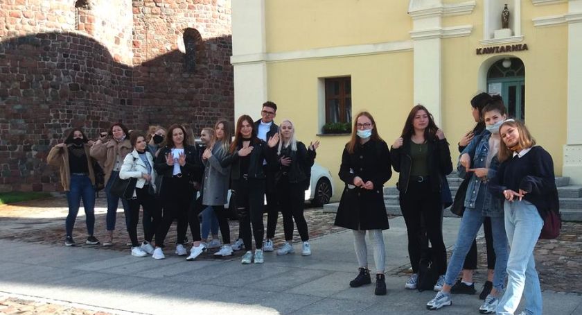 Lekcja terenowa uczniów Budowlanki
