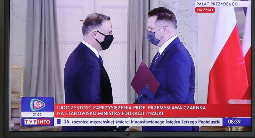 Prezydent Andrzej Duda powołał Przemysława Czarnka na ministra edukacji i nauki