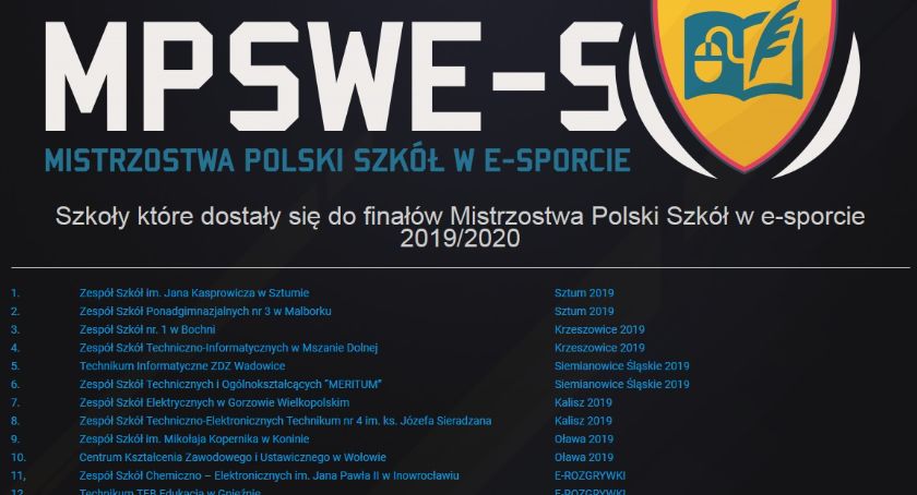 Uczniowie z „Chemika” w finałach Mistrzostw Polski Szkół  w e-sporcie