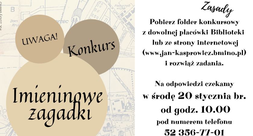 Z Biblioteką świętuj Imieniny Miasta