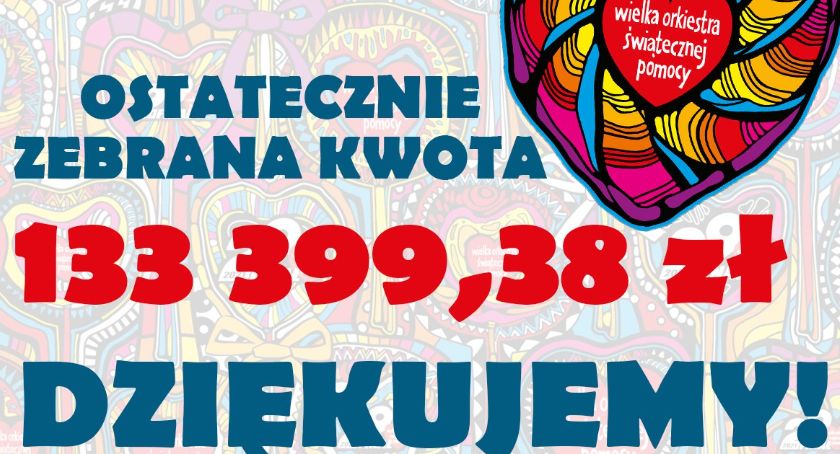 Znamy dokładną sumę z WOŚP