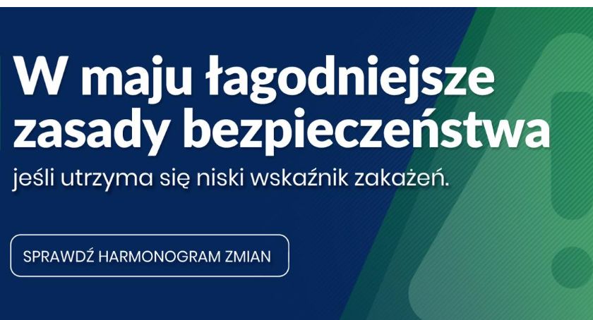W maju łagodniejsze zasady bezpieczeństwa - znamy terminarz