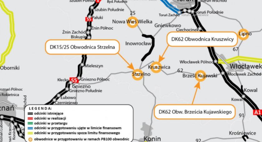 Podpisano umowy na dokumentację dla trzech obwodnic w woj. kujawsko-pomorskim