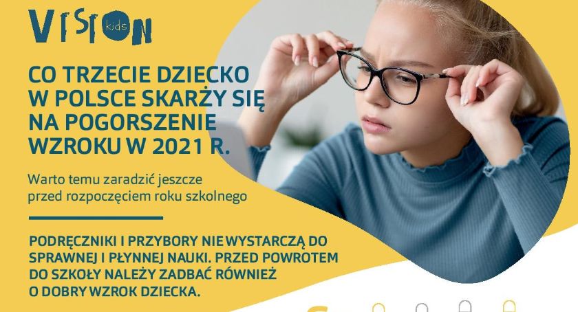 Co trzecie dziecko w Polsce skarży się na pogorszenie wzroku. Warto temu zaradzić jeszcze przed pierwszym dzwonkiem