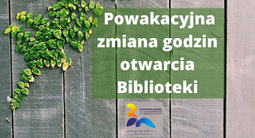 Zmiana godzin otwarcia biblioteki