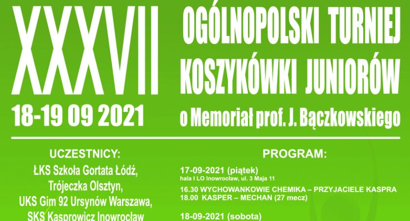 Przed nami XXXVII Memoriał prof. Bączkowskiego