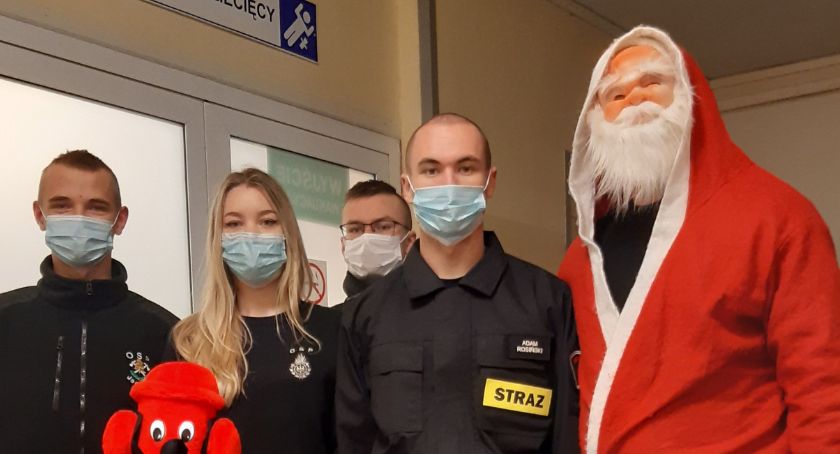 Klasa o profilu pożarniczym z wizytą w szpitalu