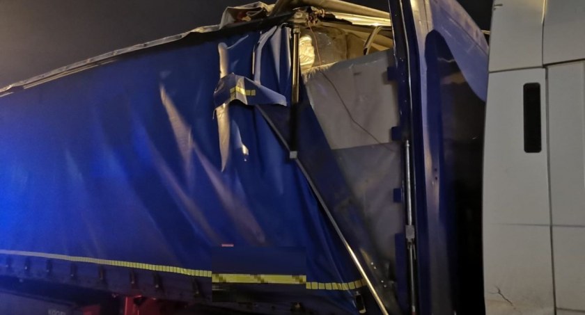 Nietrzeźwy, rozprutą ciężarówką szarżował po drodze